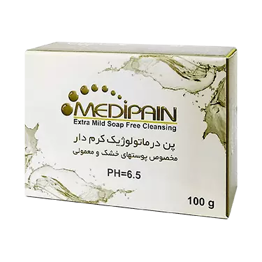 پن درماتولوژیک کرم دار PH 6.5  پوست خشک و معمولی 100 گرمی مدیپن